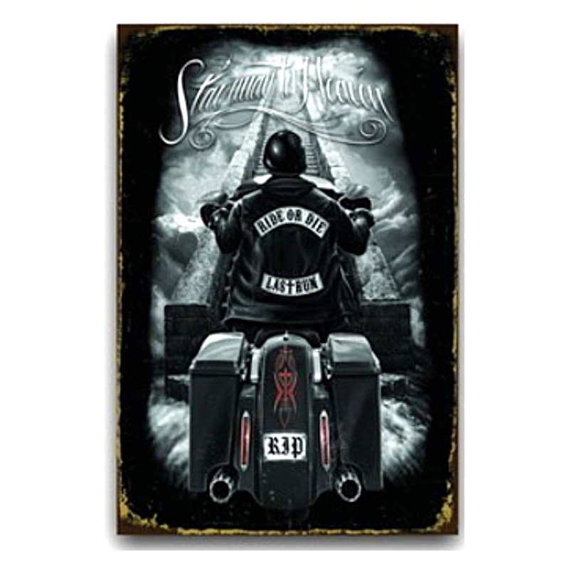 Plaque Décoration Harley Ride or Die