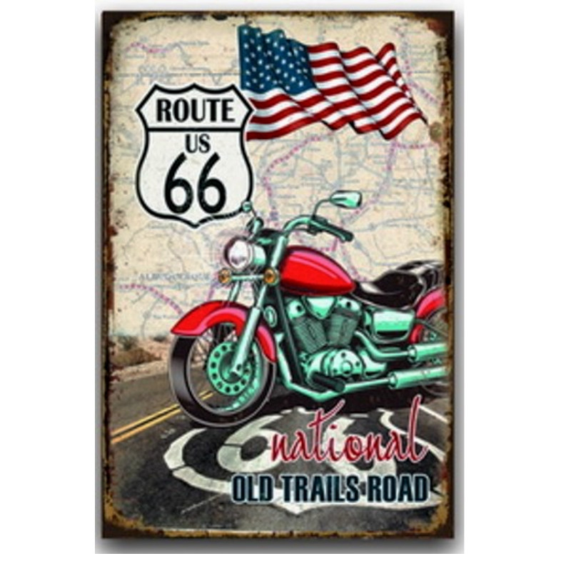 Plaque Décoration Nationale Route 66