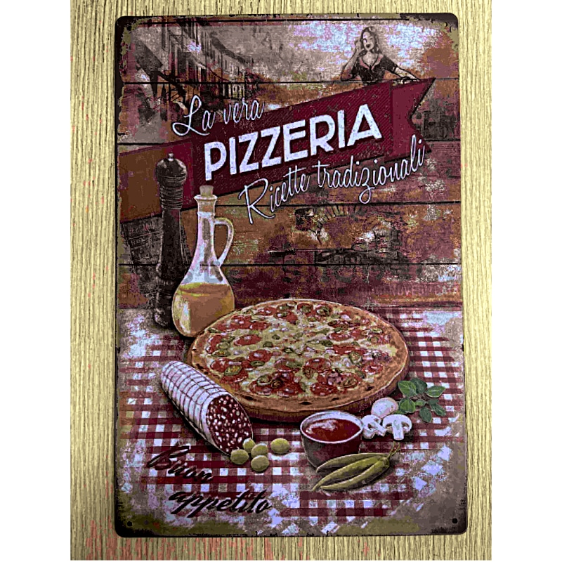 Plaque Vintage Pizzeria