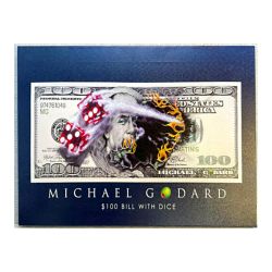 Plaque Vintage Michael Godard 100$ -- 20x30cm