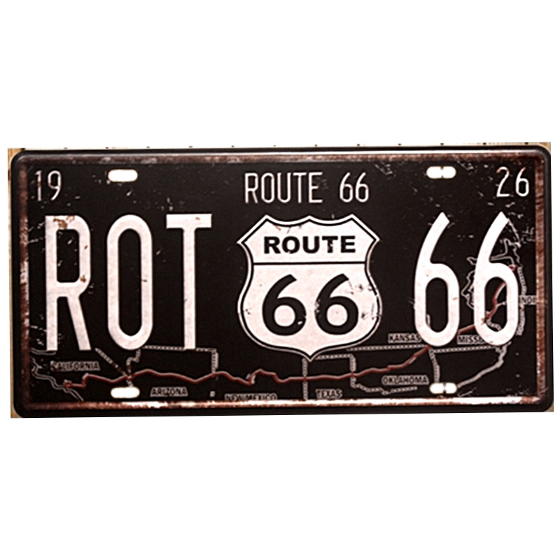 Décoration mur Route 66 old school