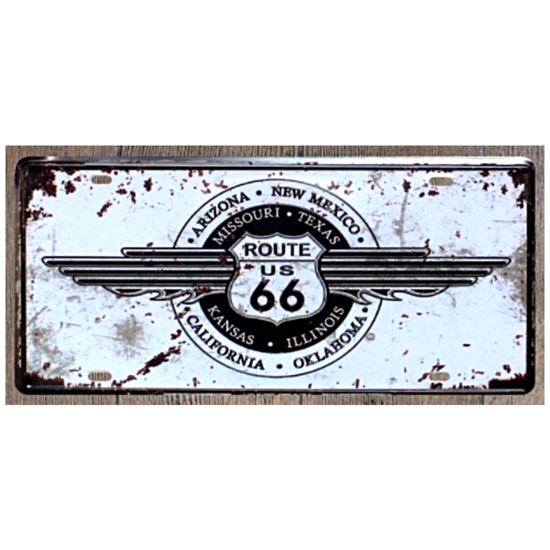 Plaque Vintage Route 66 The Standard