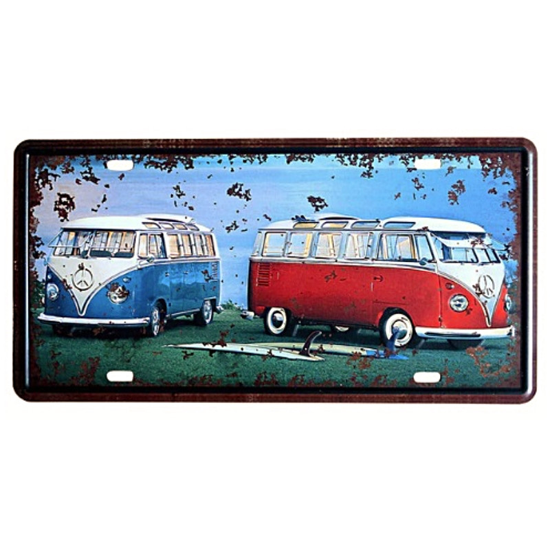 Plaque vintage 2 Combis VW
