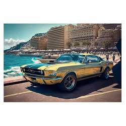 Plaque Métal Ford Mustang