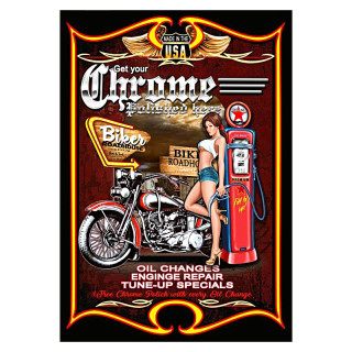 Plaque Décoration vintage americaine garage USA Premium 30x40cm