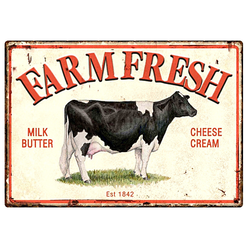 Plaque Décoration Produits Locaux Premium 30x40cm