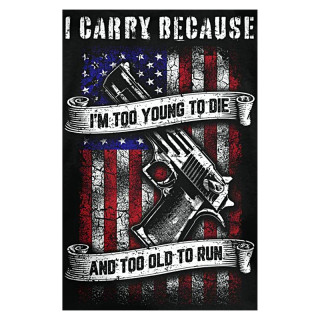 Plaque Décoration Courage USA Premium 30x40cm