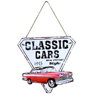 Plaque Décoration CAR collection Premium 29x29cm