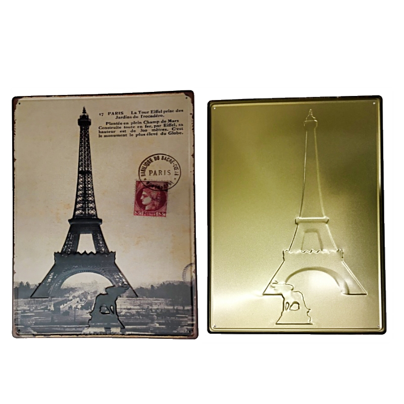 Plaque Tour Eiffel Premium 30x40cm