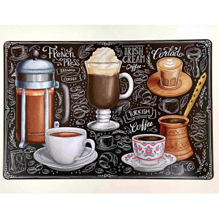 Plaque Rétro Café Coffee-- 20x30cm