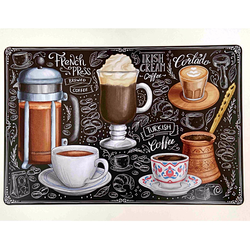 Plaque Rétro Café Coffee -- 20x30cm