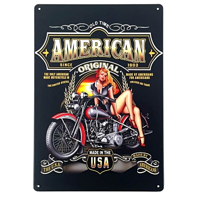 Plaque Rétro American Legende --20x30cm