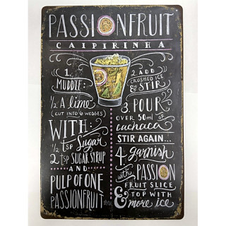 Plaque Vintage Caipirinha-- 20x30cm