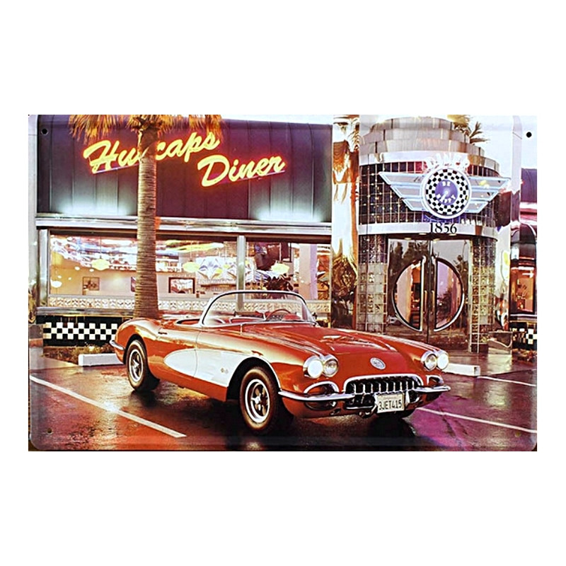 Plaque Metal USA Old Class School