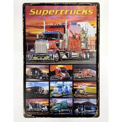 Plaque VintageSuperTrucks -- 20x30cm