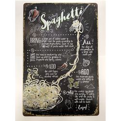 Plaque Vintage Spaghetti-- 20x30cm