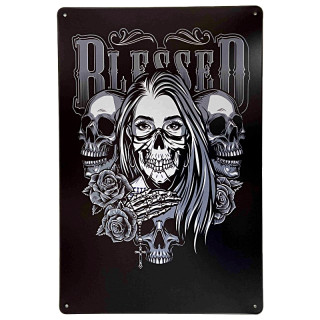 Plaque Rétro Blessed-- 20x30cm