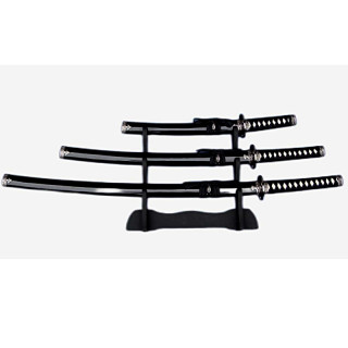 Set Katanas Black White Lux