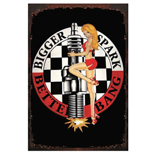 Plaque Métal Décoration Pin up Sexy Publicité -- 20x30cm