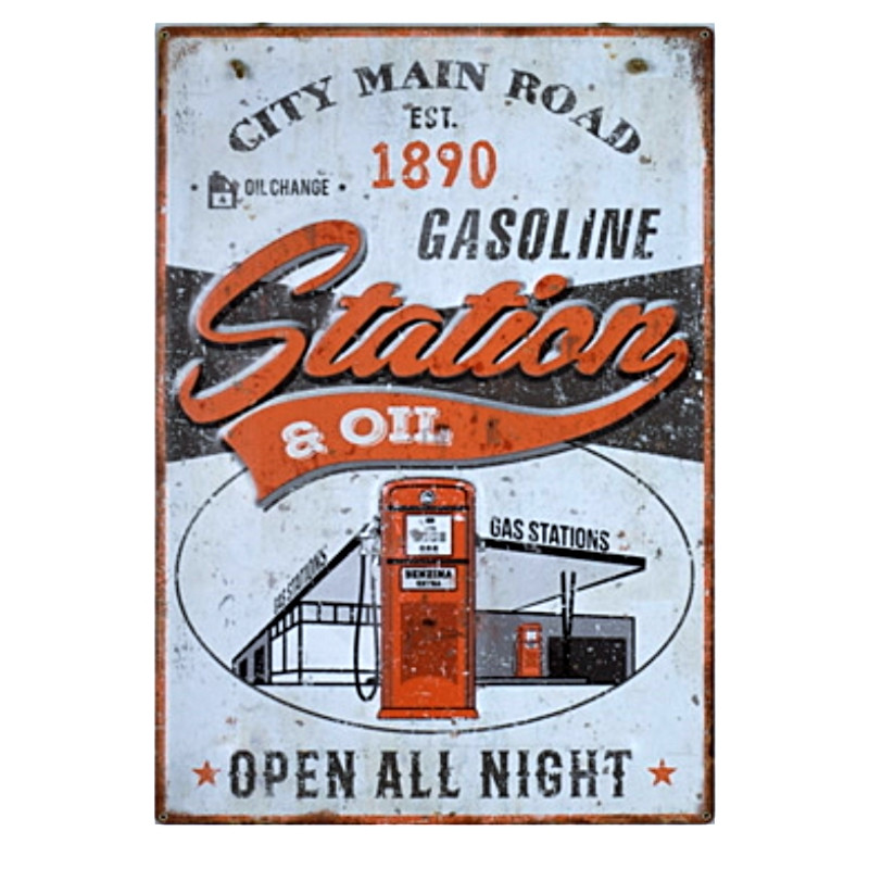 Plaque Premium Station de Nuit - 30x40cm