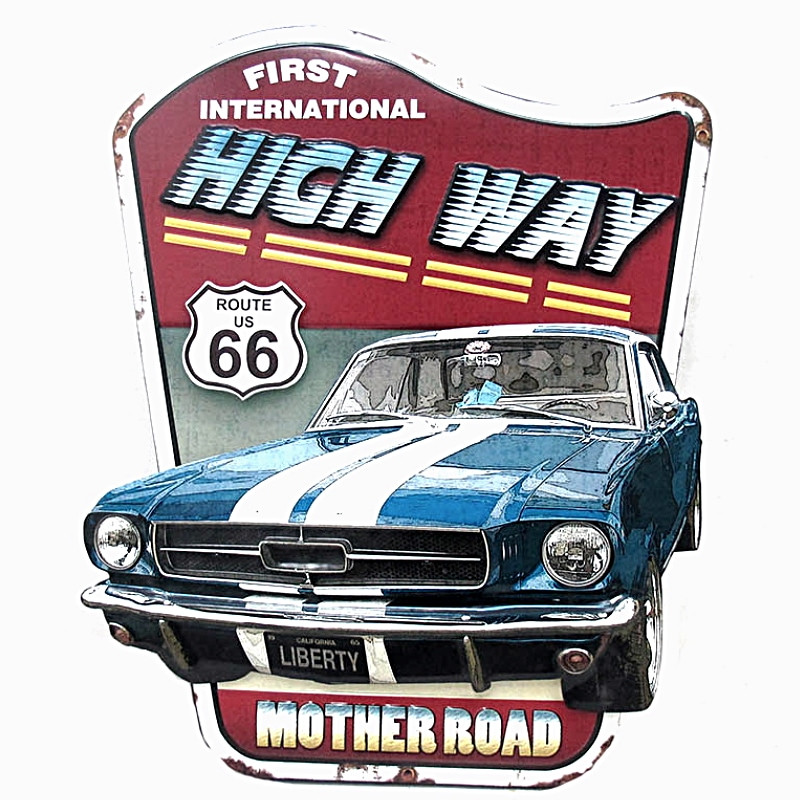Plaque XL High Way - 73cm