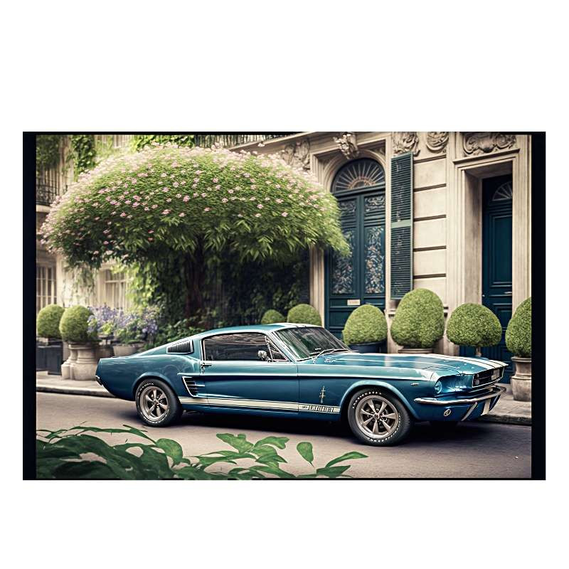 Plaque Murale Décoration Mustang