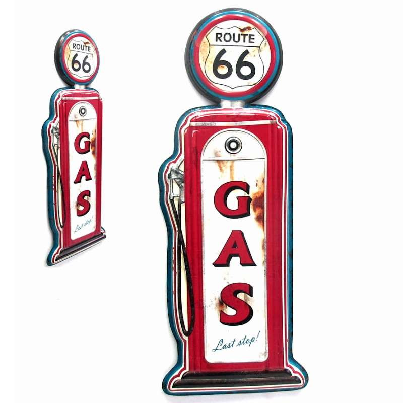 Plaque metal industriel Gaz