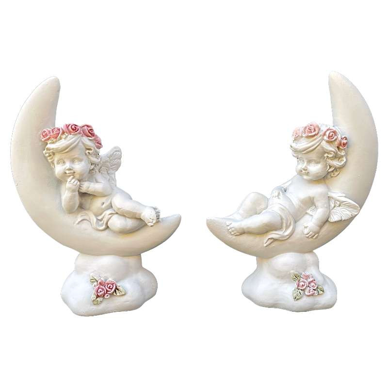 Figurines Anges "Dans la Lune"