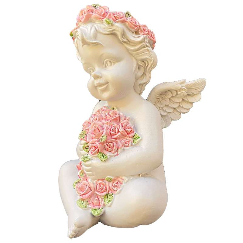Statuette Ange Rose