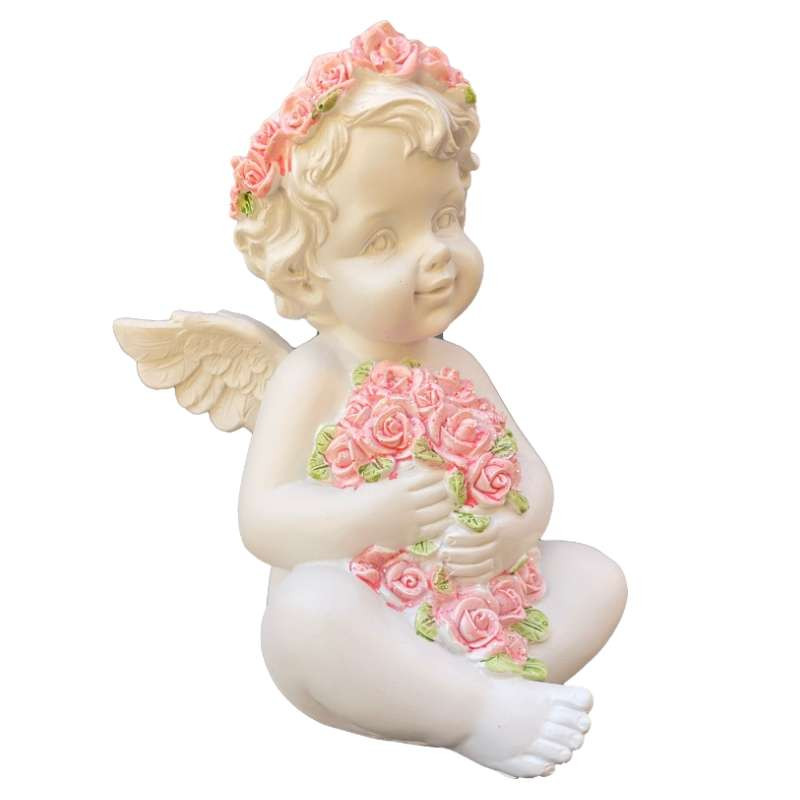 Statuette Ange Rose
