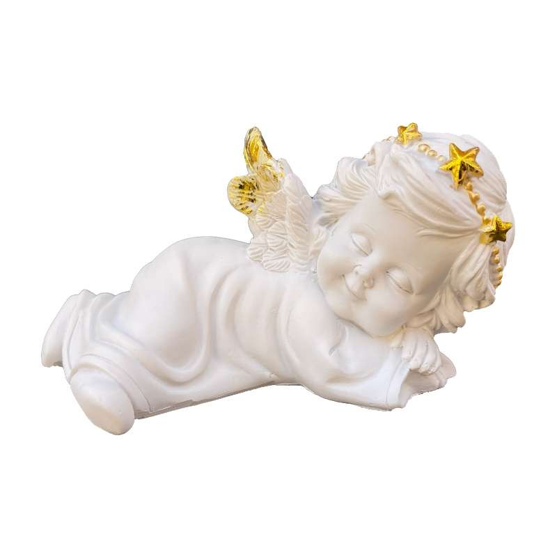 Statuettes Anges Dorées Luxe