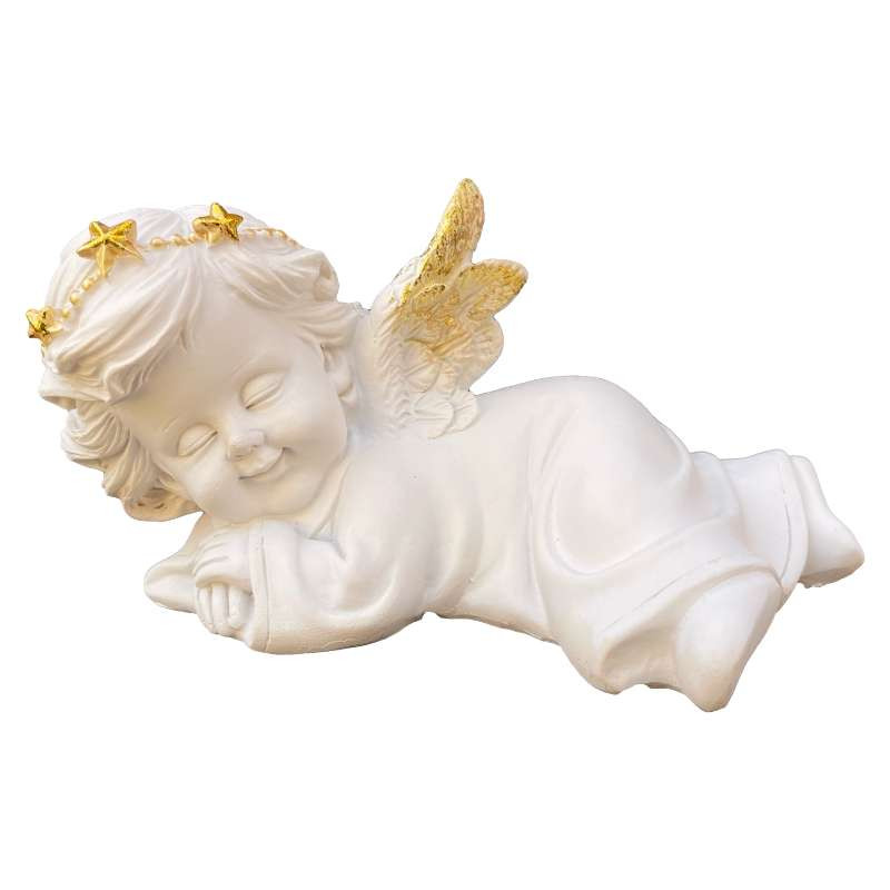 Statuettes Anges Dorées Luxe