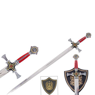 Epée Templier Rouge