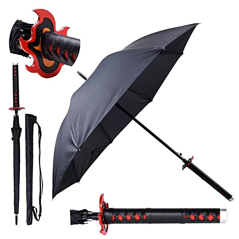 Parapluie Cosplay Noir Tanjiro Kamado, Demon Slayer