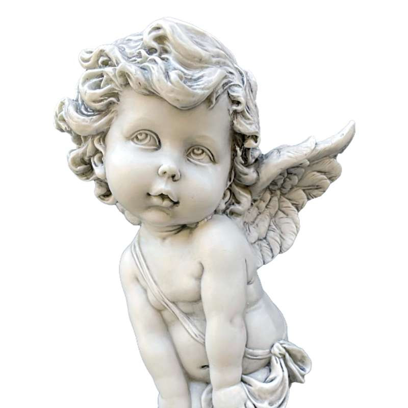 Statuette d'ange Gris