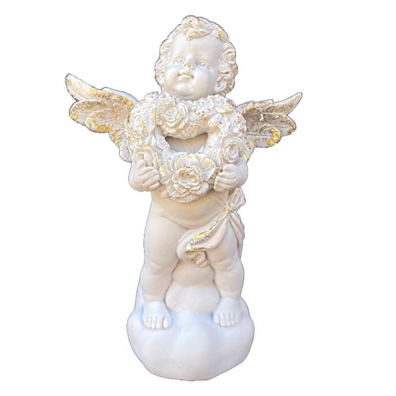 Figurine Ange avec son coeur doré