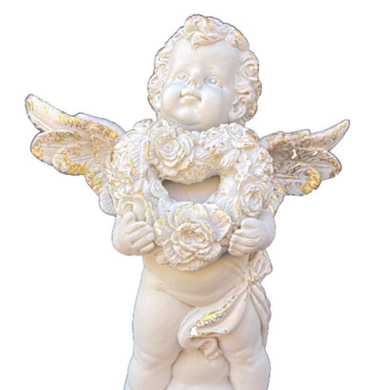Figurine Ange avec son coeur doré