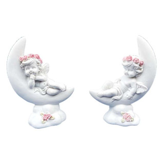 Figurines Anges "Dans la Lune"