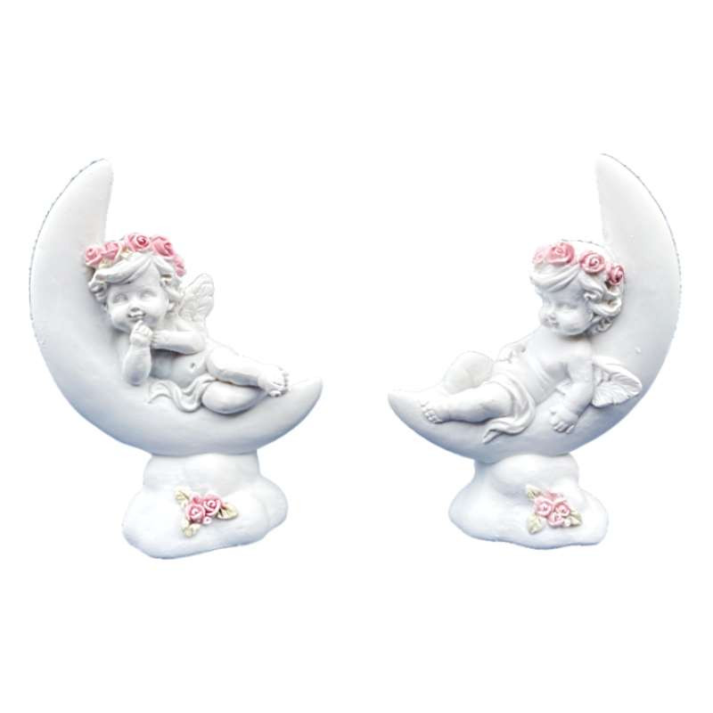 Figurines Anges "Dans la Lune"