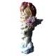 Statuette Ange Colorée avec Bouquet de FLeurs