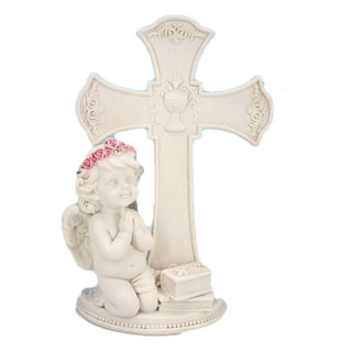 Statuette Ange Priant et sa Croix