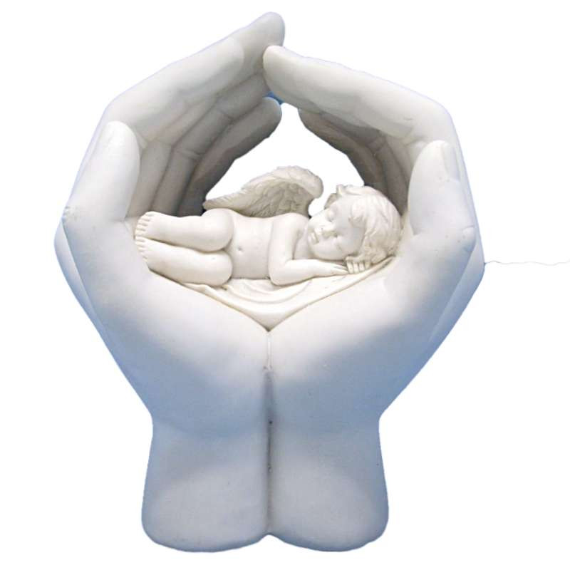 Statuette Ange dans 2 mains