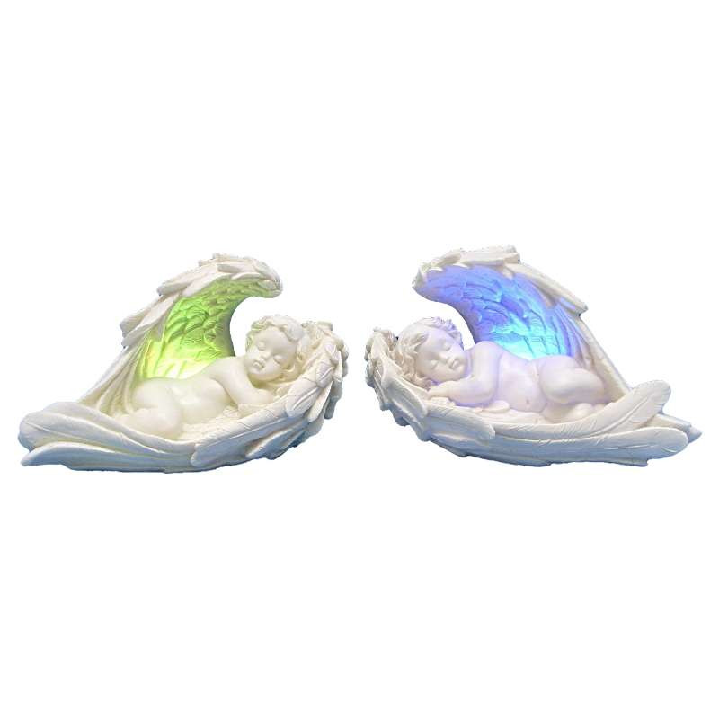 Deux Figurines d'ange Lumineux