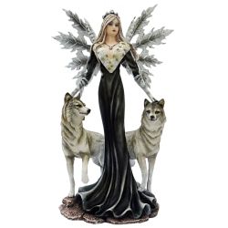 Figurine de Fée et ses 2 Loups