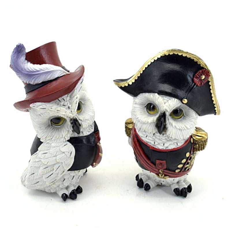 Figurine Chouette/hibou – Design Bronze/or – Résine – 20 Cm – Merveilles6172