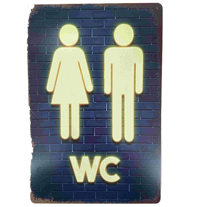 Plaque Décoration Murale WC