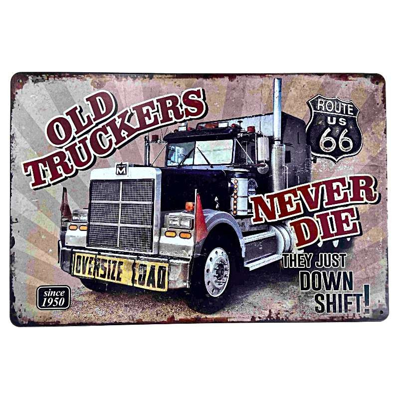 Plaque Décoration Murale Camions US