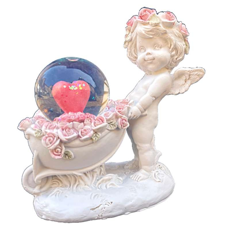 Statuette Ange Brouette d'Amour