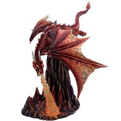 Statuette Dragon Feu Rouge
