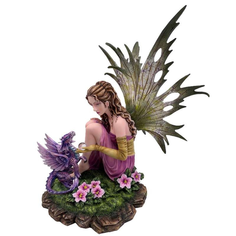 Statuette Fée et Dragon Mo